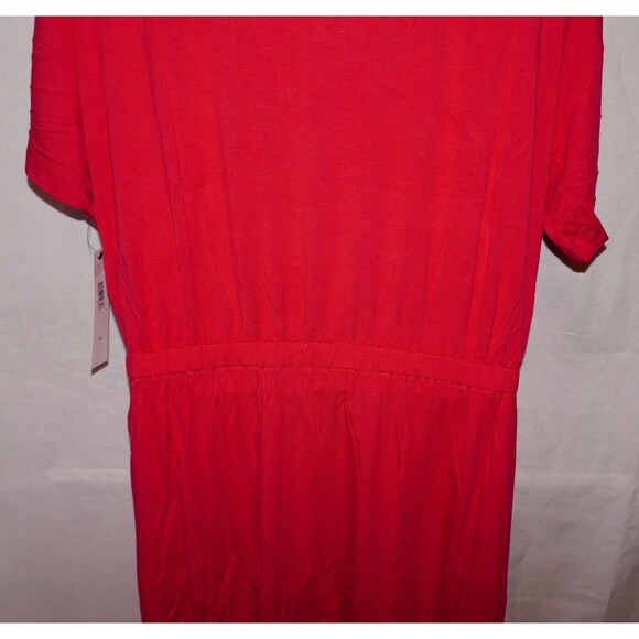 DKNYC V Neck Elastic Waist Dress Size XL ~ Azure - Picture 7 of 7